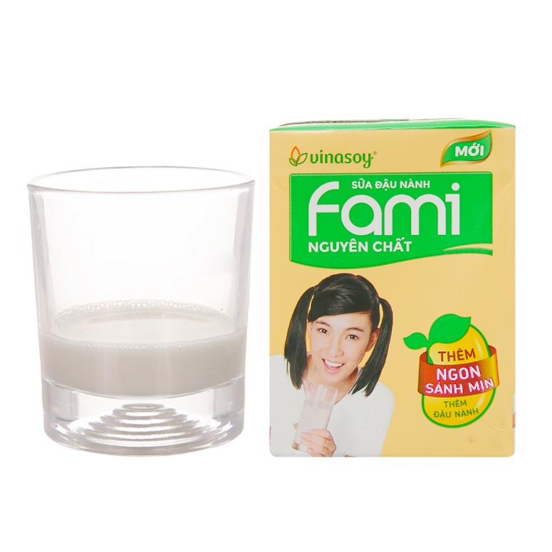 THÙNG 36 HỘP SỮA ĐẬU NÀNH FAMI NGUYÊN CHẤT - FAMI CANXI 200ML (36 hộp x 200ml)