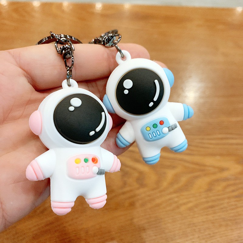 Móc khóa Phi Hành Gia cute cho xe máy dây đôi đeo balo điên thoại Lalunavn-A75