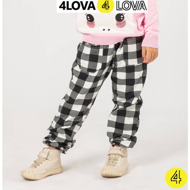 Quần thun jogger cho bé 4LOVA, chất nỉ cotton phối túi trước đẹp cá tính khoẻ khoắn