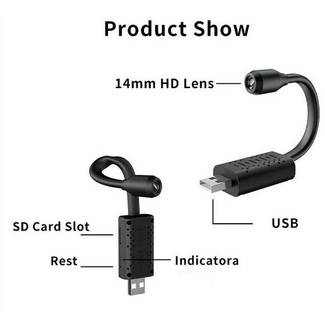 Camera IP Wi-Fi U21 HD1080P [4K] Cổng USB - Camera chạy App V380 PRO, Góc siêu rộng, siêu nét