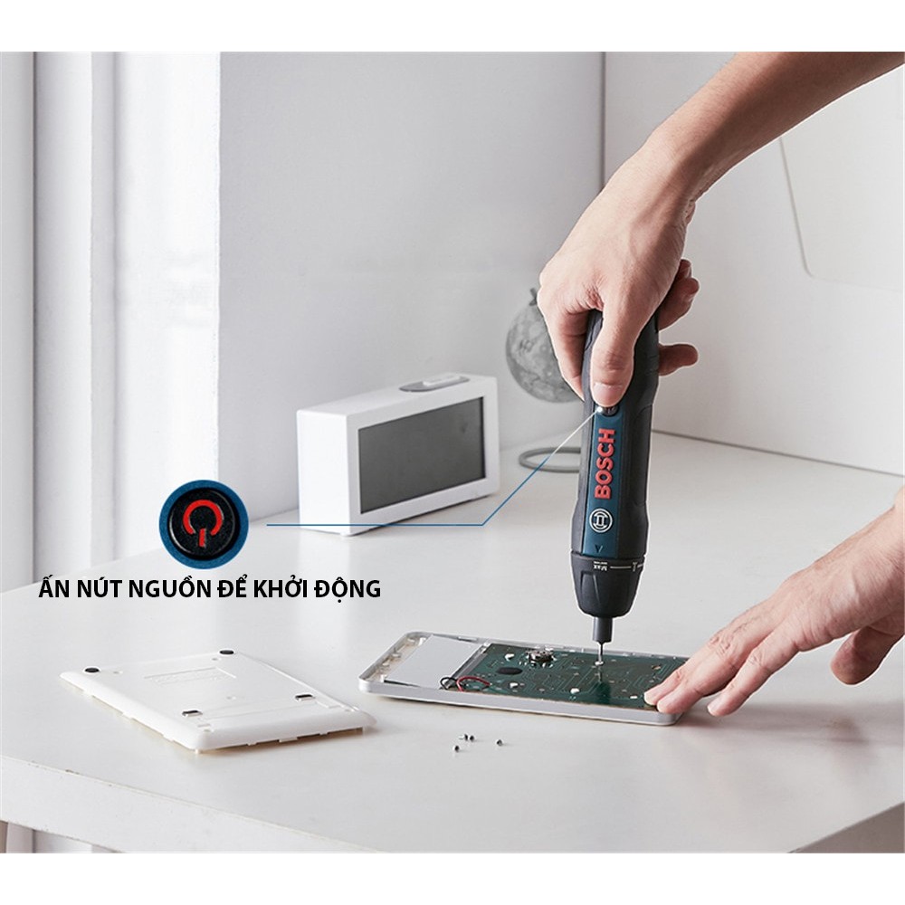 Máy vặn vít dùng pin Bosch Go Gen 2 kèm 2 đầu vít - cải tiến thế hệ mới khắc phục nhược điểm cũ