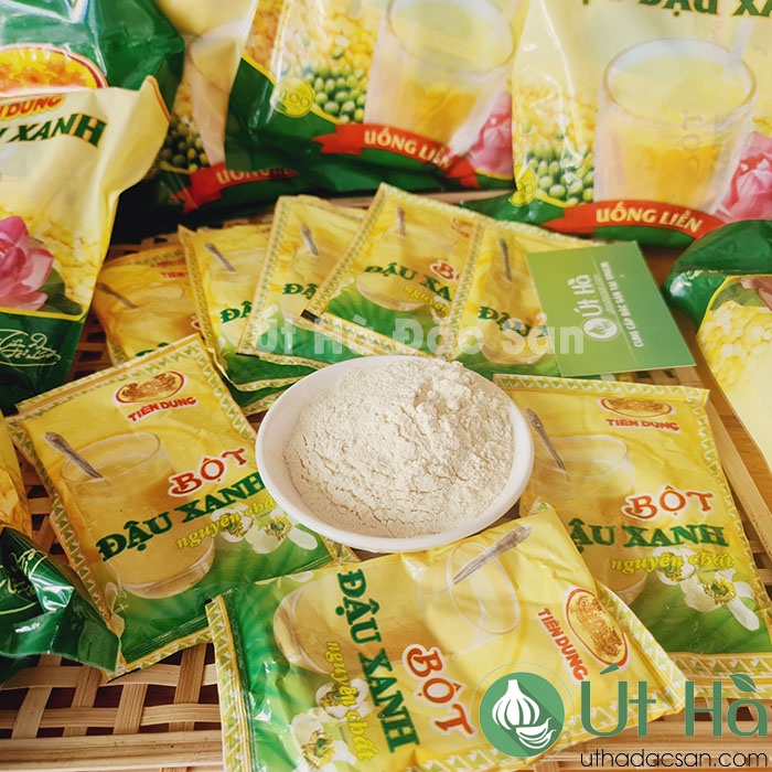 Bột Đậu Xanh Uống Liền Tiên Dung Bịch 400gr Bột Tự Nhiên Nguyên Chất - Út Hà Đặc Sản