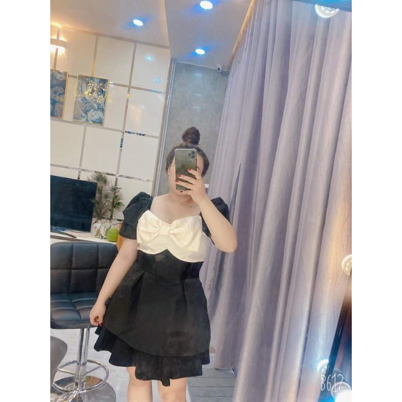 (Ảnh thật) BIGSIZE SET ÁO NƠ DỄ THƯƠNG