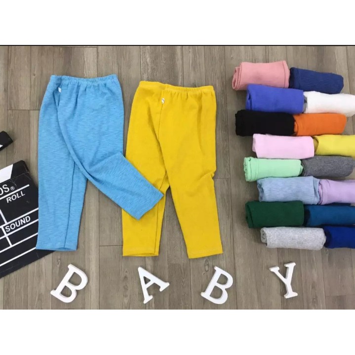 HOT | QUẦN LEGGING TRƠN CHẤT COTTON CHO BÉ 7-17KG | VIDEO THẬT | SHOP BEECOW