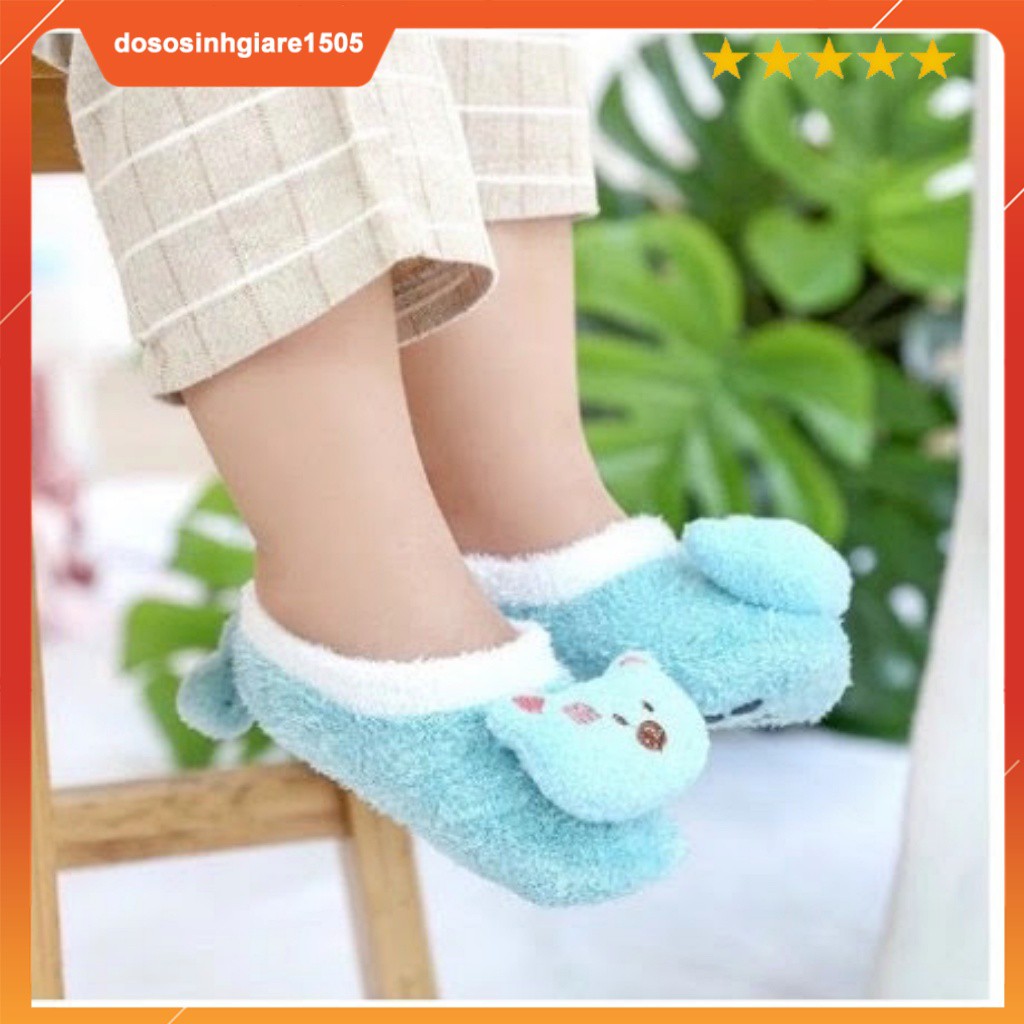 Vớ hài lông xù/ Tất hài cho bé chân dưới 13cm (cho chọn mẫu)