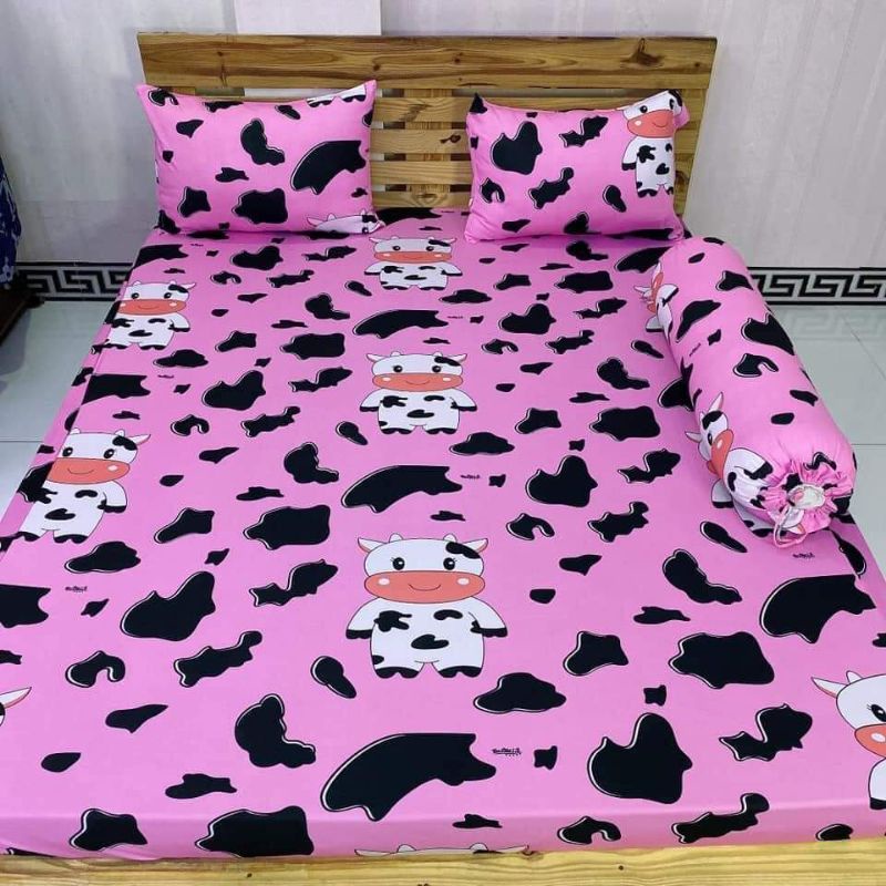 drap bộ thun Hàn Quốc siêu sang,SIZE 1M8 nệm dưới 11cm