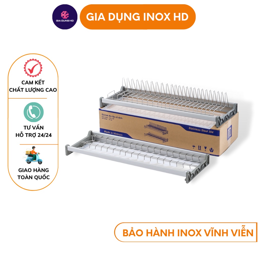 Giá bát đĩa cố định inox 304 💥 FREE SHIP 💥 kệ đựng đồ nhà bếp cao cấp không gỉ, tiện lợi, tuổi thọ cao
