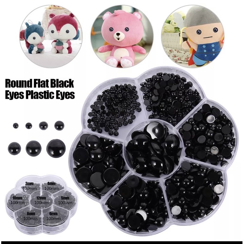 Hộp Mắt nhựa thú bông