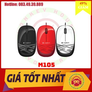[Giảm 2% nhập "TAPHCLMC6" ] Chuột có dây LOGITECH M105 (1000Dpi)-HÀNG CHÍNH HÃNG