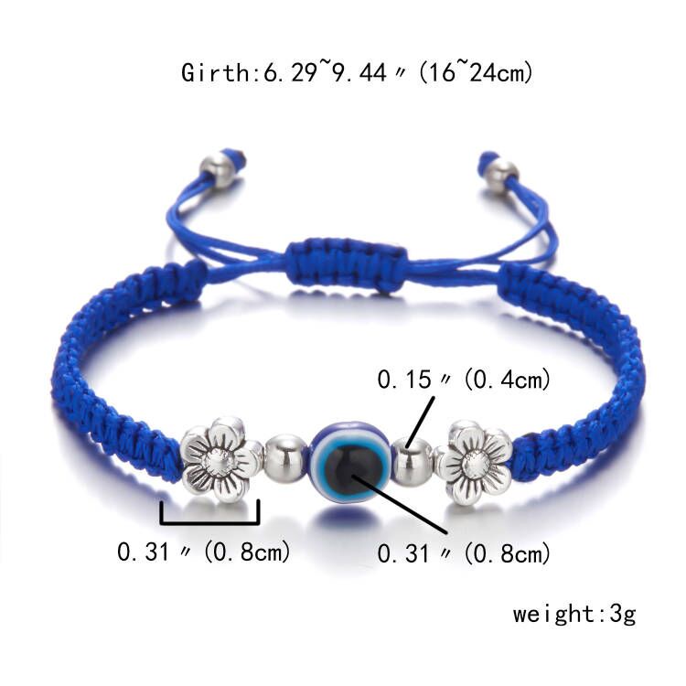 Vòng đeo tay RINHOO FRIENDSHIP phối mặt động vật tùy chọn và đá mắt quỷ có thể điều chỉnh thời trang may mắn cho nữ