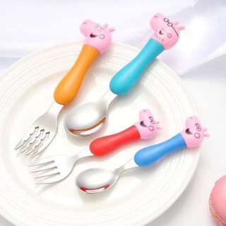 Bộ dĩa thìa peppa pig