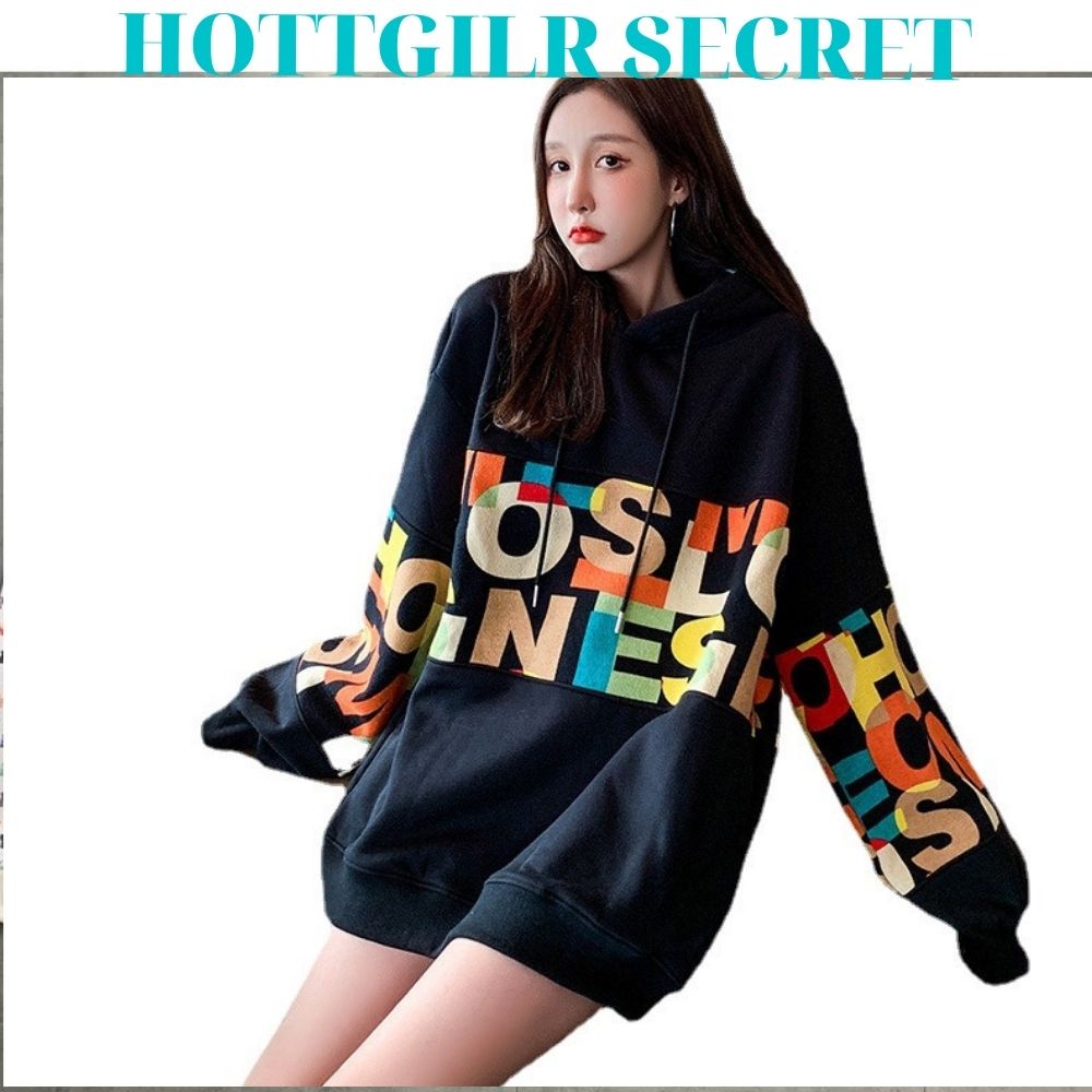 Áo hoodie nữ form rộng hottrend 2021 làm từ chất nỉ,có lớp bông trần bên trong ấm áp,dễ phối kết hợp đồ lắm ce nhé ! | BigBuy360 - bigbuy360.vn