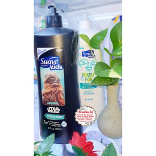 Sữa tắm - dầu gội - xã Suave Kids 3 In 1 dành cho trẻ em của Mỹ 532ml