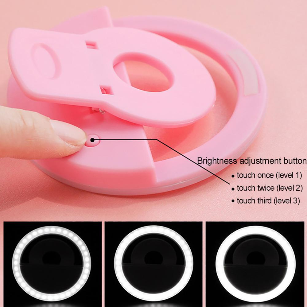 Vòng Đèn LED Neon Gắn Điện Thoại Hỗ Trợ Chụp Ảnh Selfie