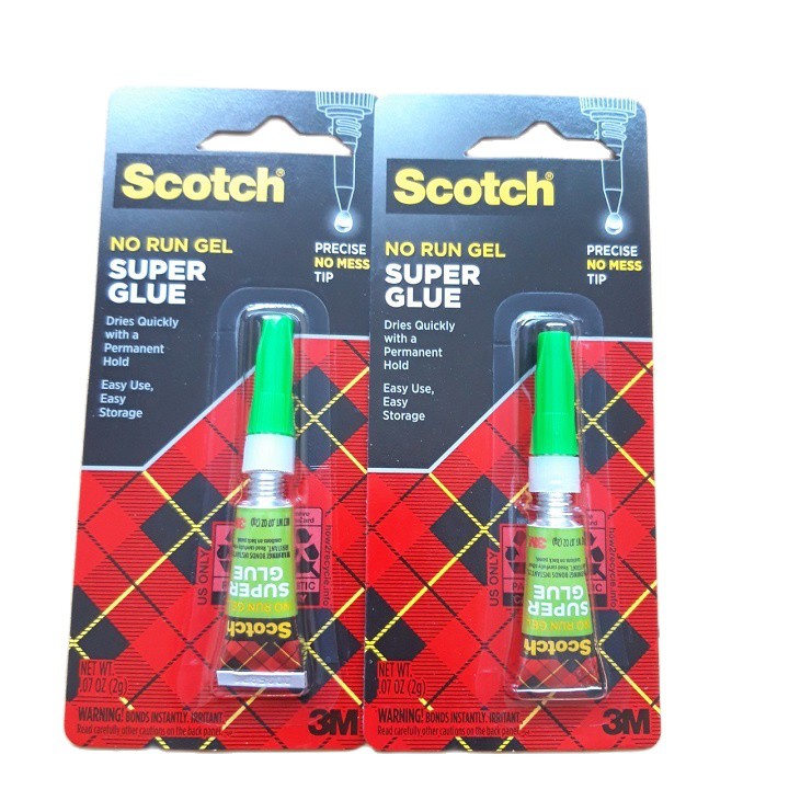 Combo 2 Keo Dán Giày, Gỗ, Nhựa Siêu Dính Scotch® AD113 - 2g Supper Glue Scotch 3M – Hàng Chính Hãng - HIBUCENTER