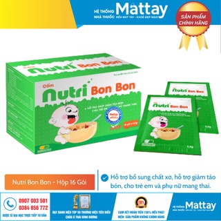 Nutri Bon Bon - Hỗ trợ bổ sung chất xơ, nhuận tràng, hỗ trợ giảm táo bón, cho trẻ em và phụ nữ mang thai.