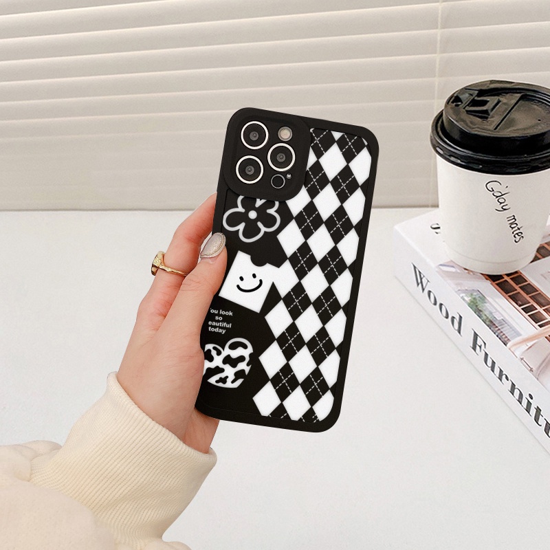 Ốp lưng iphone cạnh vuông lỗ camera chấm bi 6s/6splus/7/7plus/8/8plus/x/xr/xs/11/12/13/pro/max/plus/promax-Awifi V3-2 | BigBuy360 - bigbuy360.vn