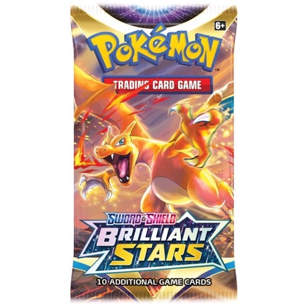 MỘT PACK GÓI LẺ Thẻ Pokemon TCG Sword &amp; Shield Brilliant Star Chính Hãng Mới 100%