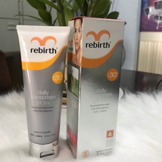 Kem chống nắng hàng ngày REBIRTH SPF30+ 75ml Úc 💯