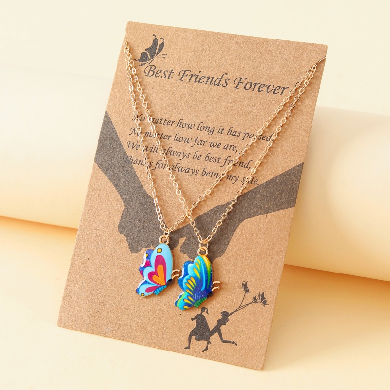Set 2 Vòng cổ Hình Bướm Cho Bạn Thân