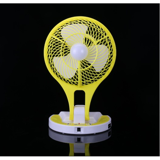 QUẠT SẠC ĐỂ BÀN KIÊM ĐÈN JR - 5580