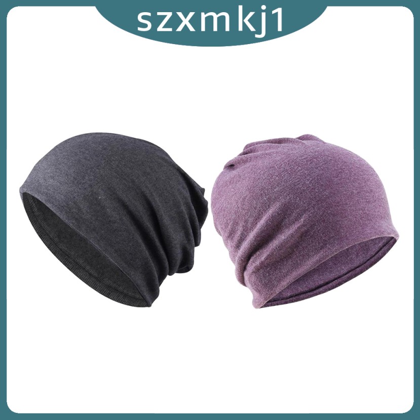 Set 2 nón cotton trùm đầu cho bệnh nhân ung thư