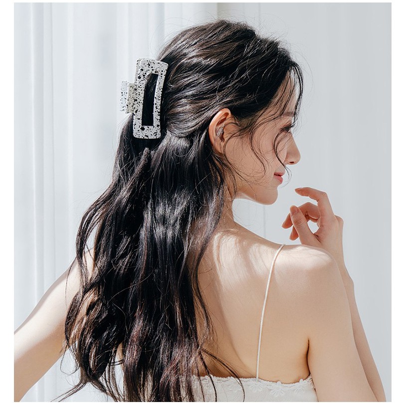 Kẹp tóc acrylic đơn giản thời trang Hàn Quốc dễ thương dễ phối đồ