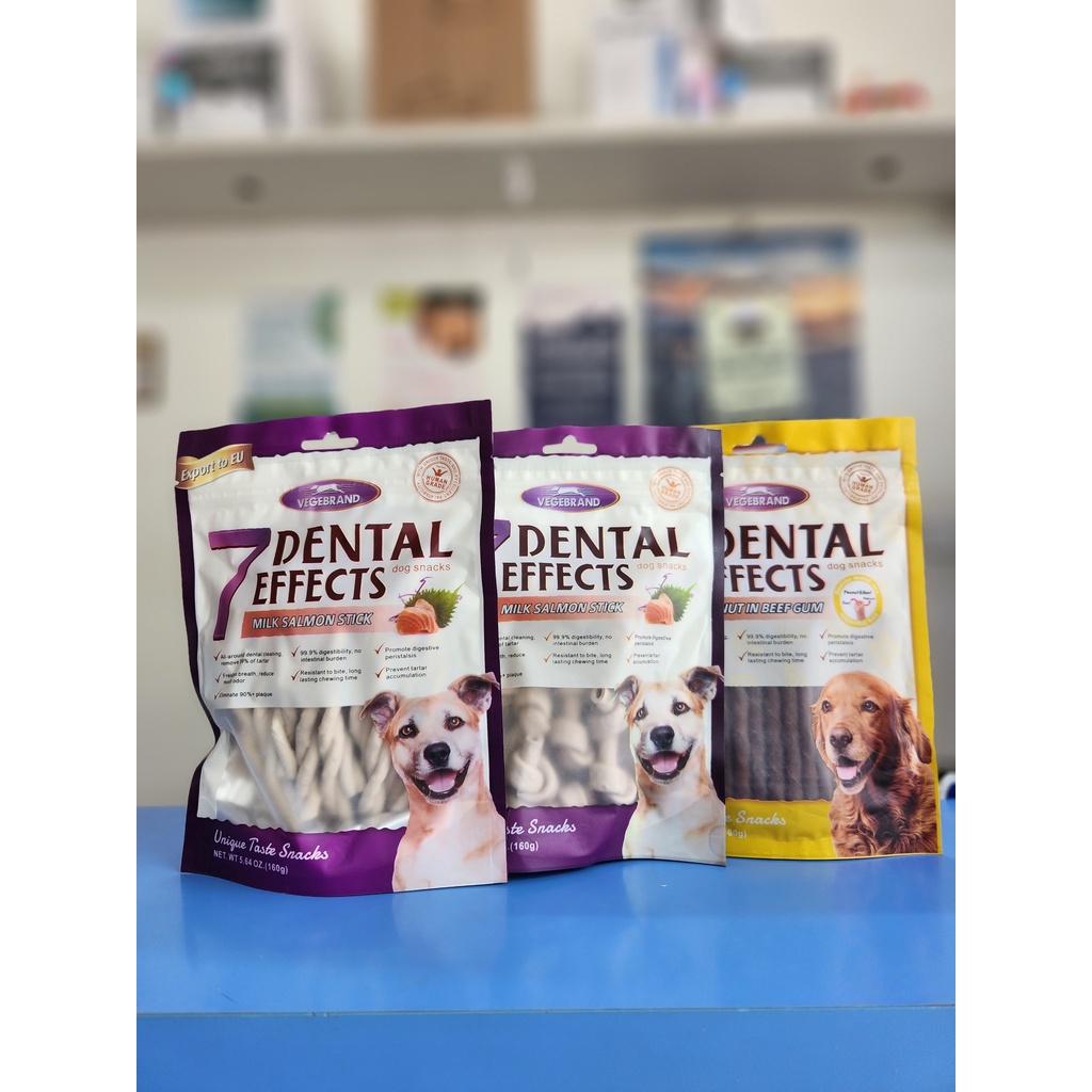 Thanh nhai cho chó 7 Dental Effects (gói TO 160g)