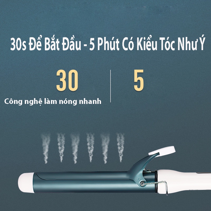 Máy uốn tóc tự động koremi, máy làm tóc chuẩn salon tạo kiểu bồng bềnh lọn to nhỏ cực đẹp, uốn tóc máy _MUT5