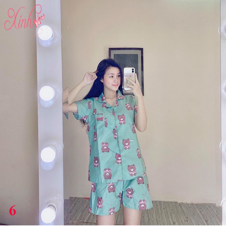 Bộ Đồ Mặc Ở Nhà Chất Kate Thái Cực Đẹp , Free Size Từ 40-65kg | BigBuy360 - bigbuy360.vn