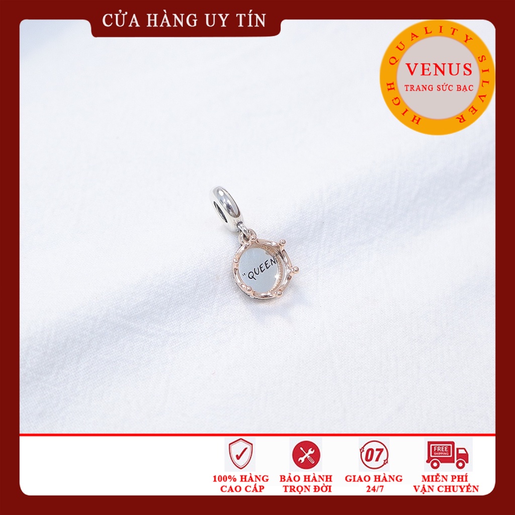 [Charm bạc 925 cao cấp] Charm treo Queen vương miện- Mã sản phẩm VENUSQEN