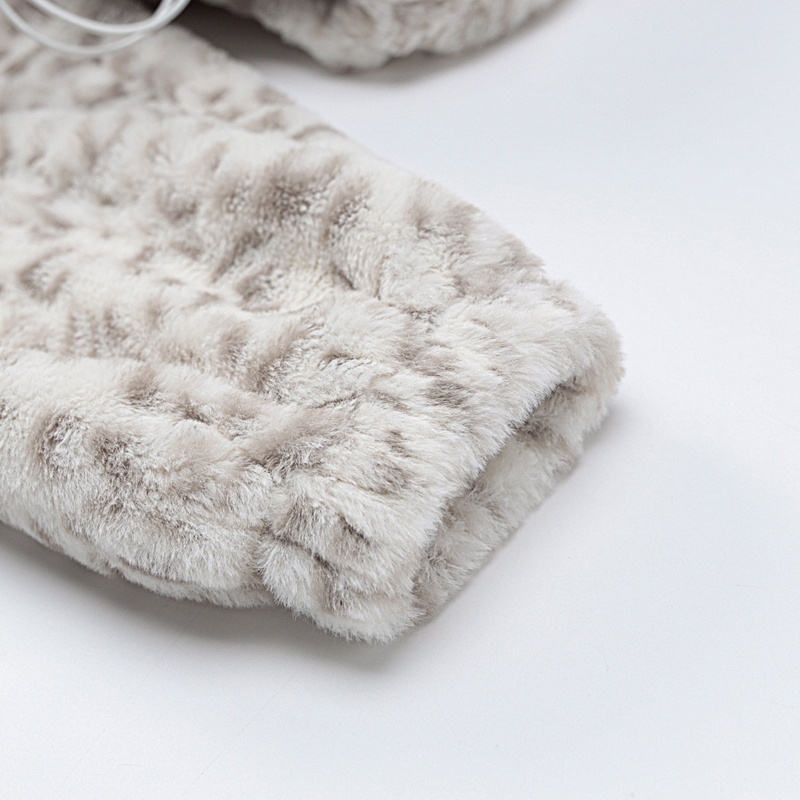 Áo Sweatshirt Chui Đầu Tay Dài Có Khóa Kéo Họa Tiết Da Báo Phối Dây Rút Thời Trang Cho Nữ