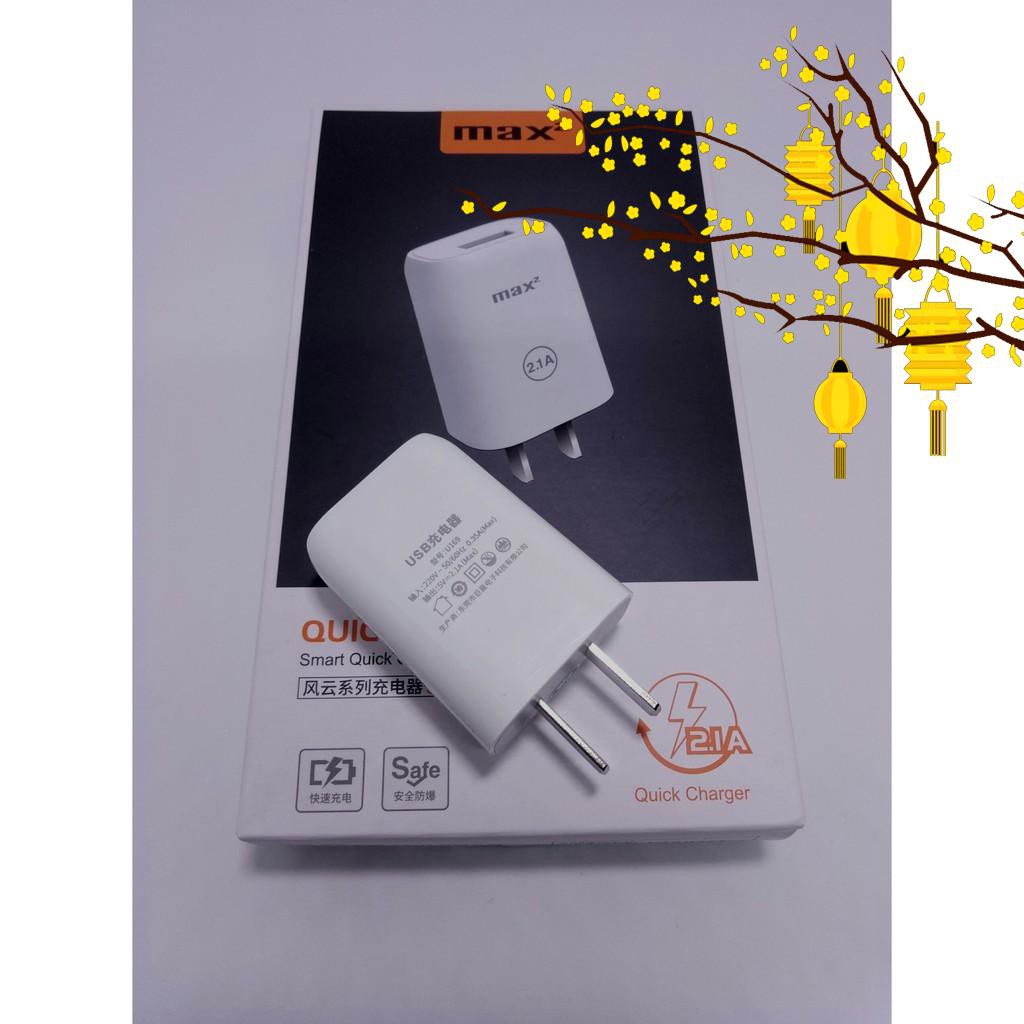 Cốc Sạc 2.1A ARUN U129 Chính Hãng hỗ trợ ship
