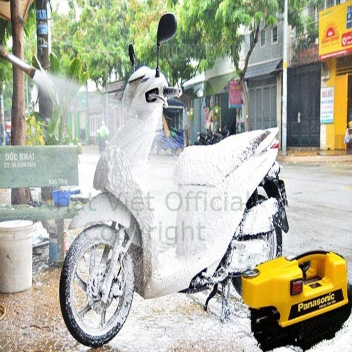 Máy rửa xe Panasonic 3500W mini cho gia đình Dây 30 mét Máy xịt rửa điều hòa Bảo Hành 12 tháng