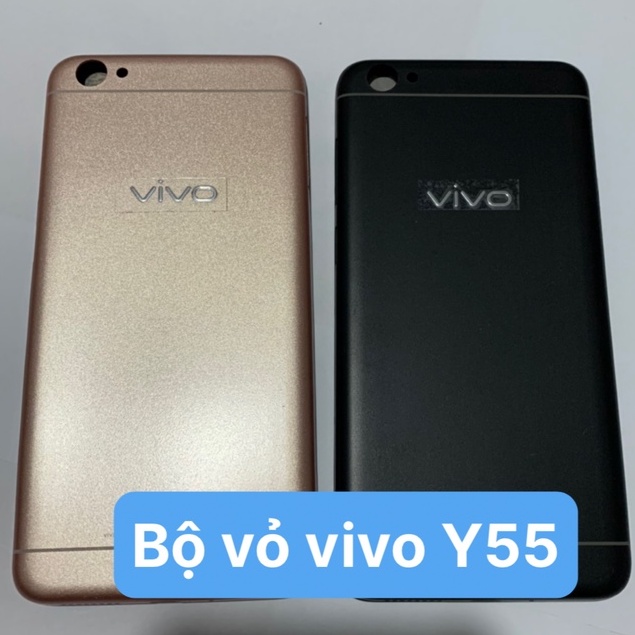 Vỏ vivo full bộ - Y55 / Y55s / 1610 - gồm lưng, sườn, phím nguồn và phím âm lượng