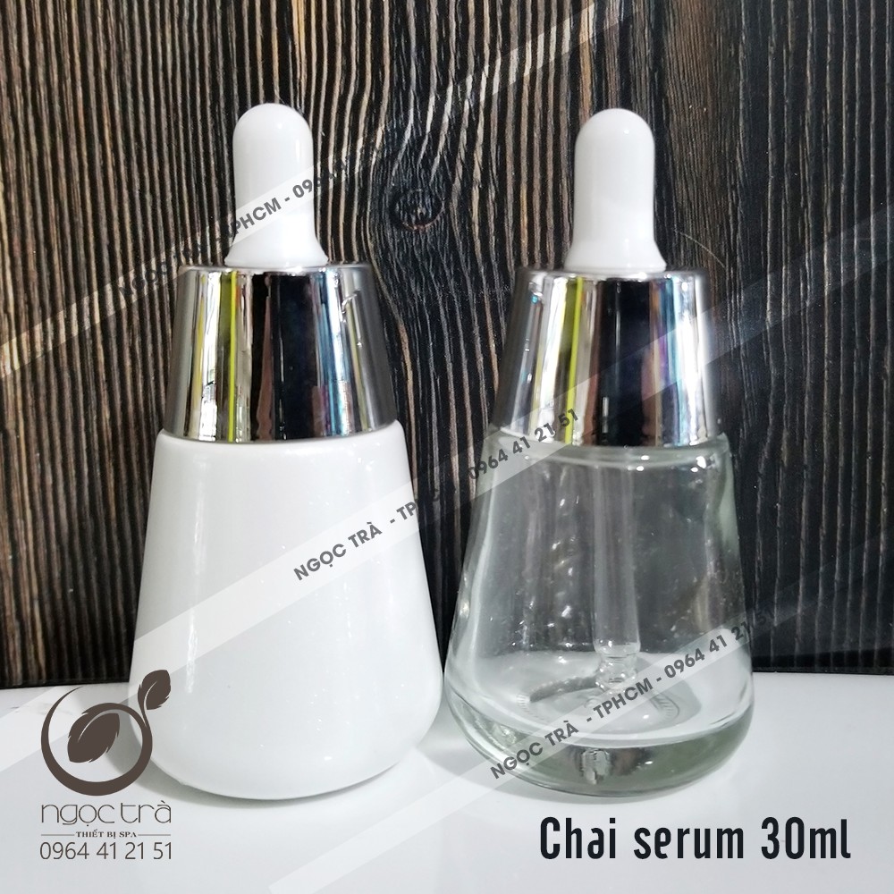 Chai lọ chiết serum 30ml bầu [ẢNH THẬT]