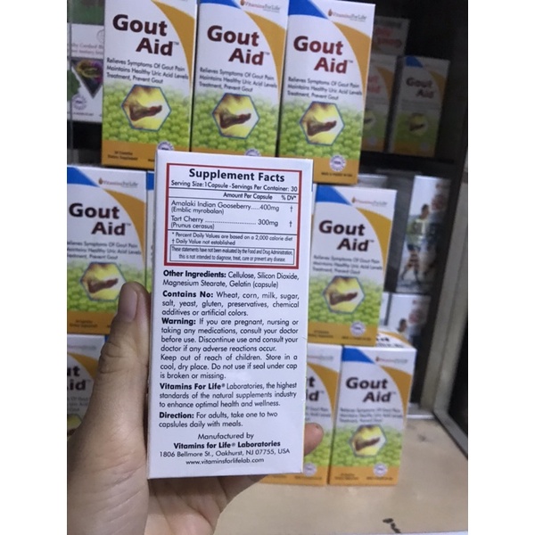 VIÊN UỐNG GOUT AID chai 30v