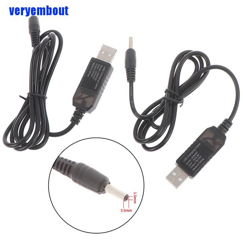 Cáp Tăng Áp Usb 5v Lên Tới 9v 12v 3.5x1.35mm