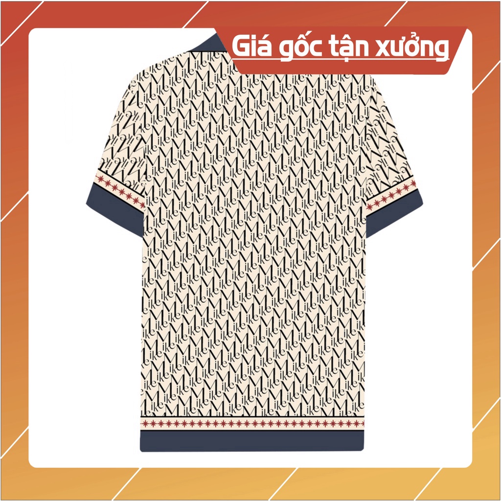 Áo sơmi nam MIKENCO Monogram Line Blue Shirt