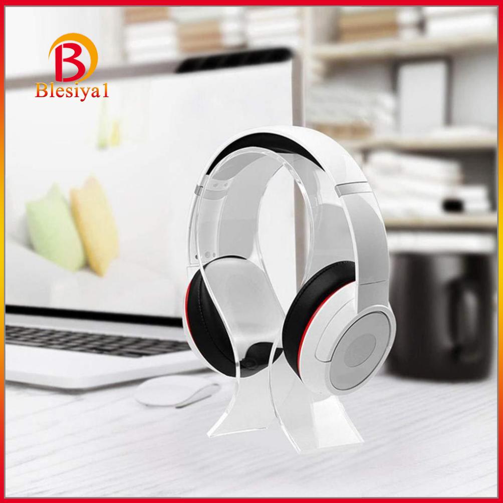 [BLESIYA1]DJ Headset Stand Arch Headphone Earphone Display Holder Hanger Rack Clear