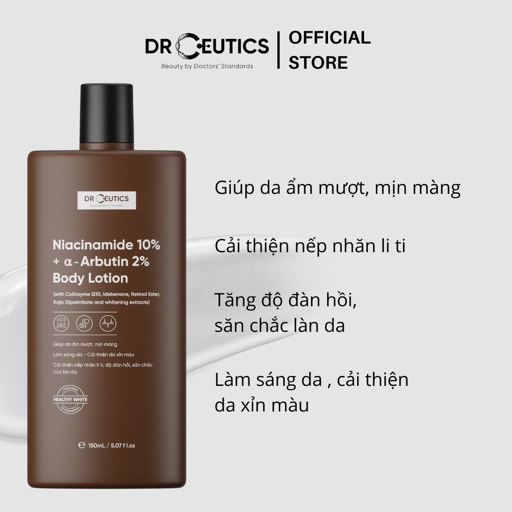 DRCEUTICS Sữa Dưỡng Thể Trắng Da DrCeutics Body Lotion Healthy White (150ml)