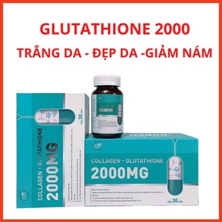 Viên Uống Trắng Da Mờ Nám GLUTATHIONE 2000-Viên Uống COLLAGEN Trắng Toàn Thân Giảm Nám Mờ Nếp Nhăn Hàng Hiệu Chính Hãng