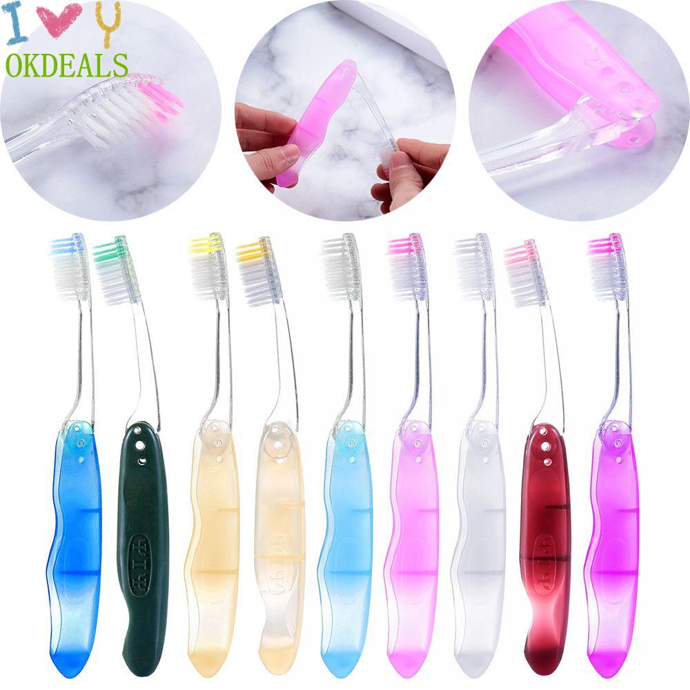 Bàn Chải Đánh Răng Chăm Sóc Răng Miệng Bằng Sợi Than Nhỏ Gọn Có Thể Gấp Lại Tiện Dụng Khi Đi Du Lịch Cắm Trại