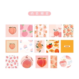 Hộp 45 miếng sticker trái đào