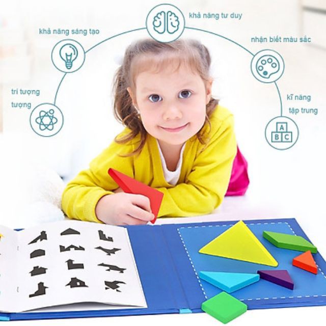 Đồ chơi xếp hình tagram có nam châm