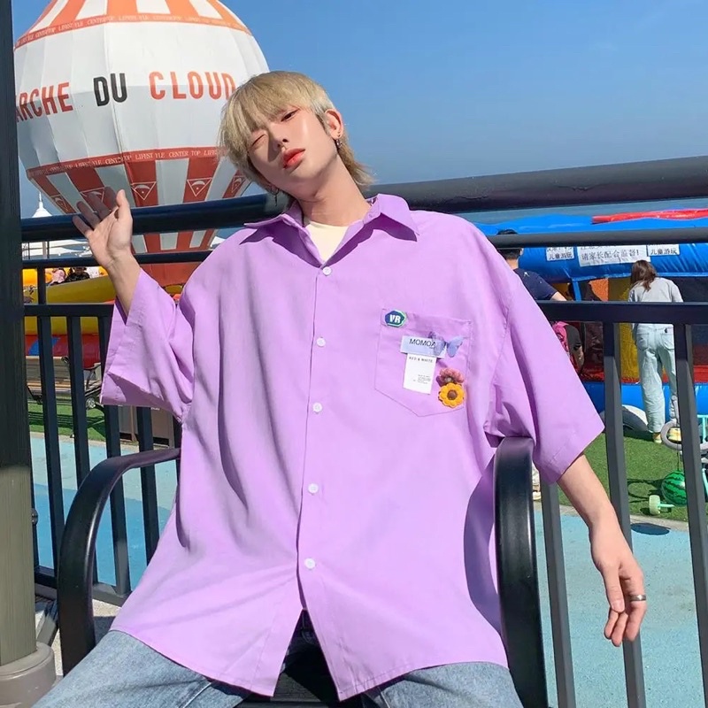 #MV35 Sơ mi phông rộng nam nữ siêu đẹp