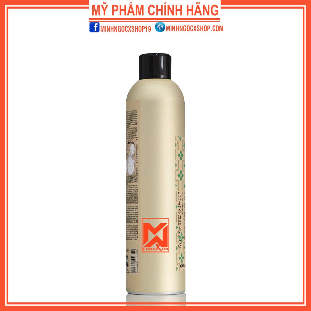 Gôm xịt giữ nếp trung bình DAVINES MEDIUM HAIR SPRAY 400ml chính hãng