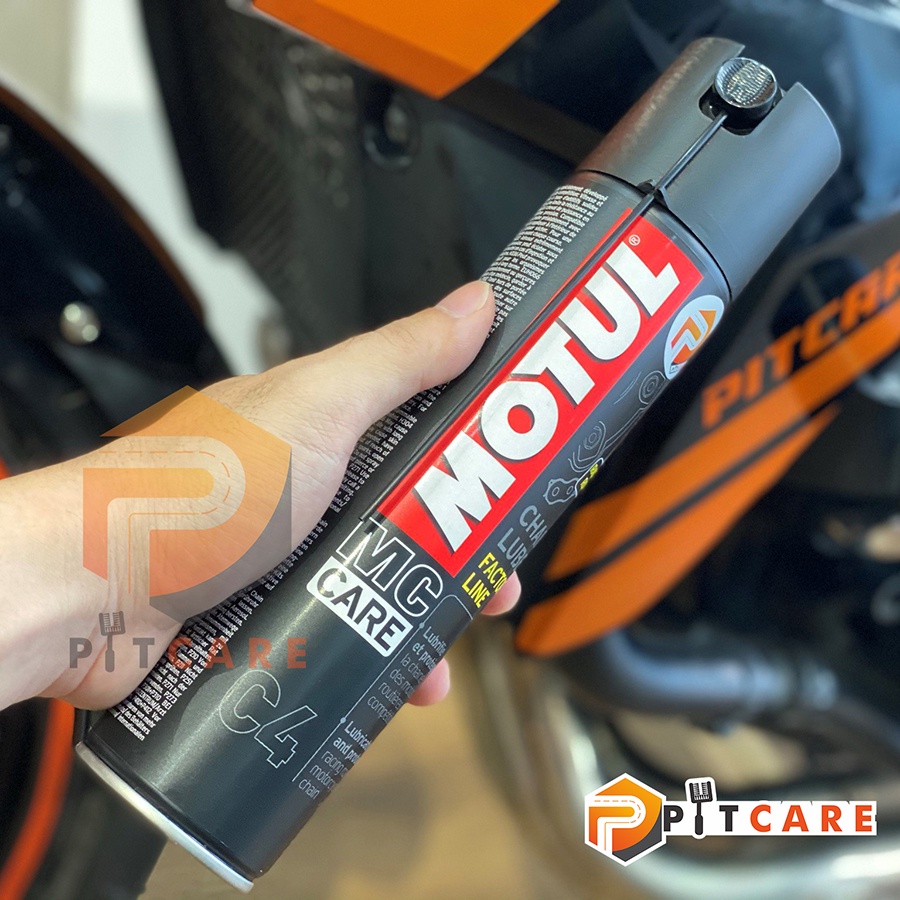 Xịt Dưỡng Sên Motul Chain Lube Factory Line C4 400ml Hàng Nhập Khẩu Chính Hãng Dùng Cho Xe Máy