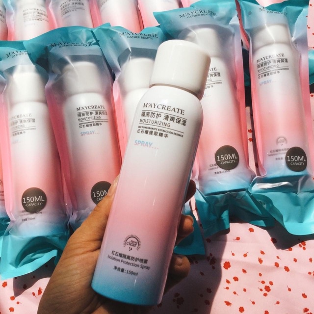 Xịt Chống Nắng Maycreate Nâng Tone Chống Nước 150ml SPF35 Chính Hãng Nội Địa Trung