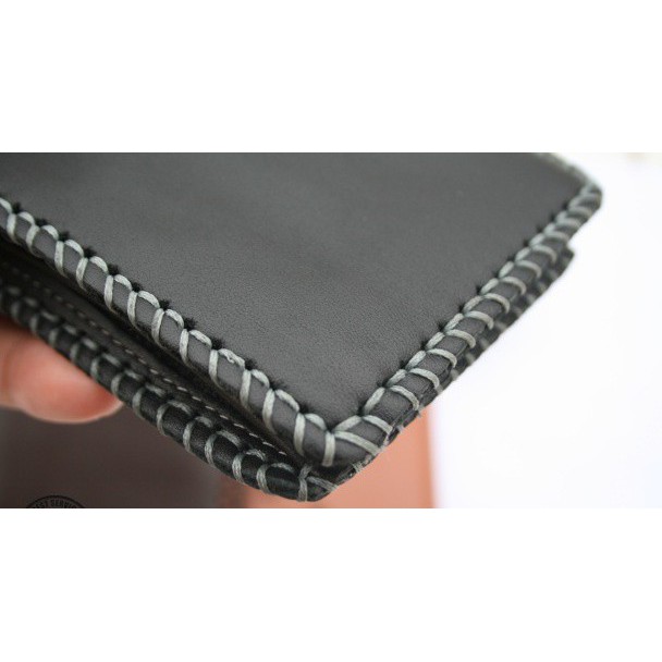 Bóp/Ví Nam Da Bò Đan Viền,Ví Da Nam Handmade, Khắc Tên Theo Yêu Cầu VDĐVN_01